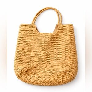 Natural Raffia Straw Tote Bag Boho Summer Beach Shoulder Purse Large